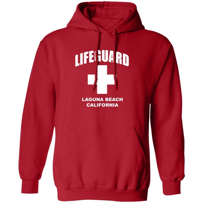 Lifeguard Hoodie LIFEGUARD Laguna Beach Califorina Officially Licensed First Quality Pullover Hoodie Sweatshirt
