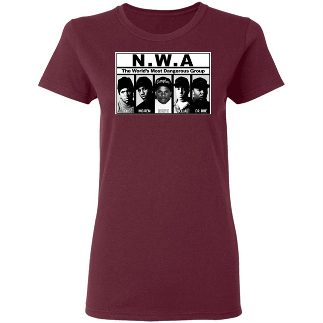 NWA T Shirt NWA The World's Most Dangerous Group ICE CURE MC REN EAZY E YELLA DR. DRE Black Shirts NWA T Shirt NWA The World's Most Dangerous Group ICE CURE MC REN EAZY E YELLA DR. DRE Black Shirts