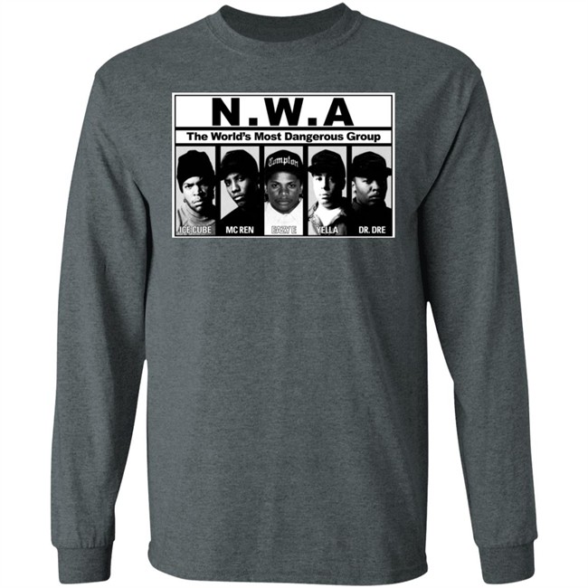NWA T Shirt NWA The World's Most Dangerous Group ICE CURE MC REN EAZY E YELLA DR. DRE Black Shirts NWA T Shirt NWA The World's Most Dangerous Group ICE CURE MC REN EAZY E YELLA DR. DRE Black Shirts