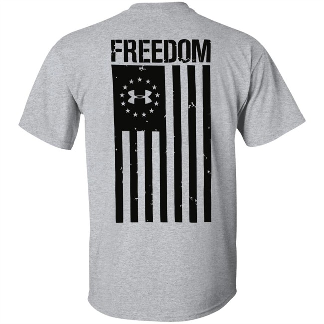 US NWT Under Armour Freedom Flag White Shirt NWT US NWT Under Armour Freedom Flag White Shirt NWT