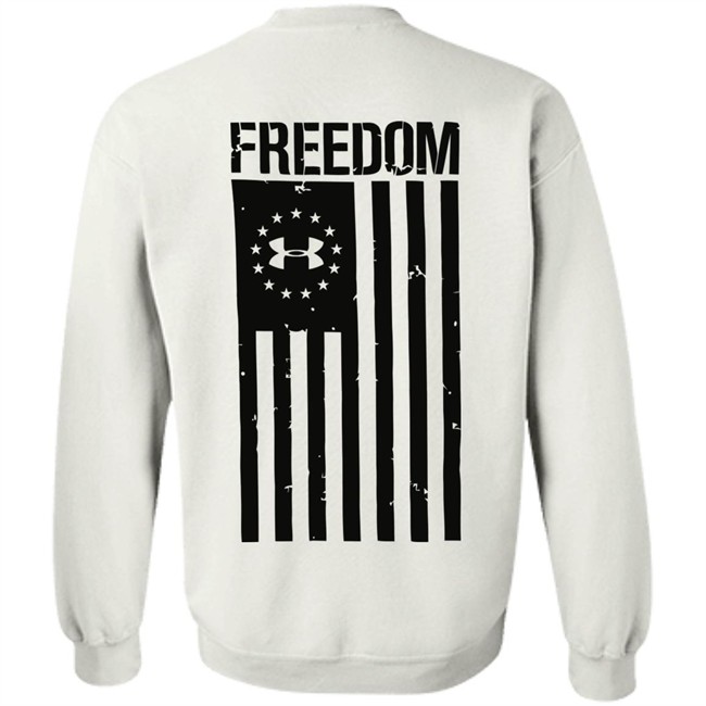 US NWT Under Armour Freedom Flag White Shirt NWT US NWT Under Armour Freedom Flag White Shirt NWT