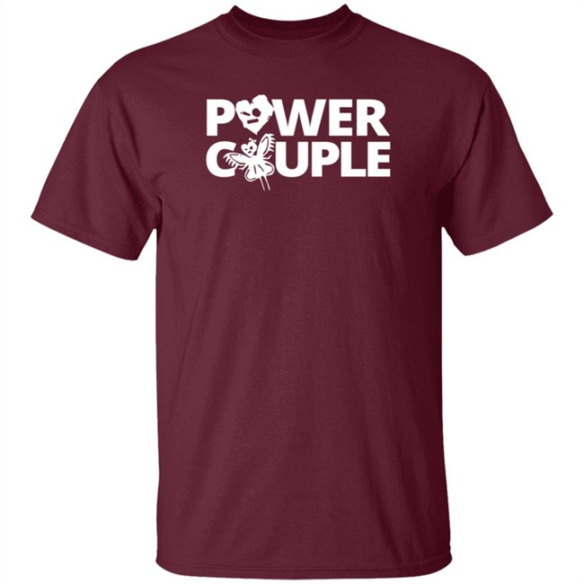 WWE Merch Johnny Gargano Candice LeRae Power Couple T Shirt WWE Merch Johnny Gargano Candice LeRae Power Couple T Shirt
