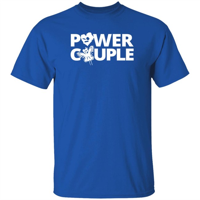 WWE Merch Johnny Gargano Candice LeRae Power Couple T Shirt WWE Merch Johnny Gargano Candice LeRae Power Couple T Shirt