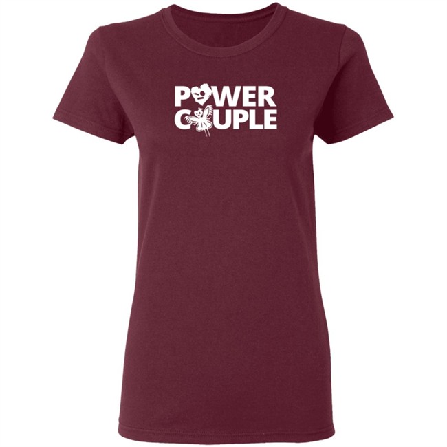 WWE Merch Johnny Gargano Candice LeRae Power Couple T Shirt WWE Merch Johnny Gargano Candice LeRae Power Couple T Shirt
