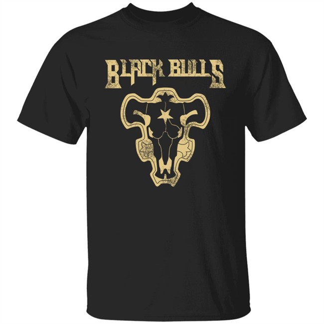 Black Clover Black Bulls Crunchyroll Shirt Crunchyroll T Shirts Black Clover Black Bulls T shirt