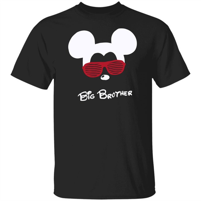 Mickey Mouse Big Brother Black T Shirt