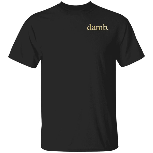 SMII7Y Damb Gold Foil T Shirt SMII7Y T Shirts SMII7Y Merch T Shirts Damb Gold Foil T Shirt Gold Foil Damb. T Shirt