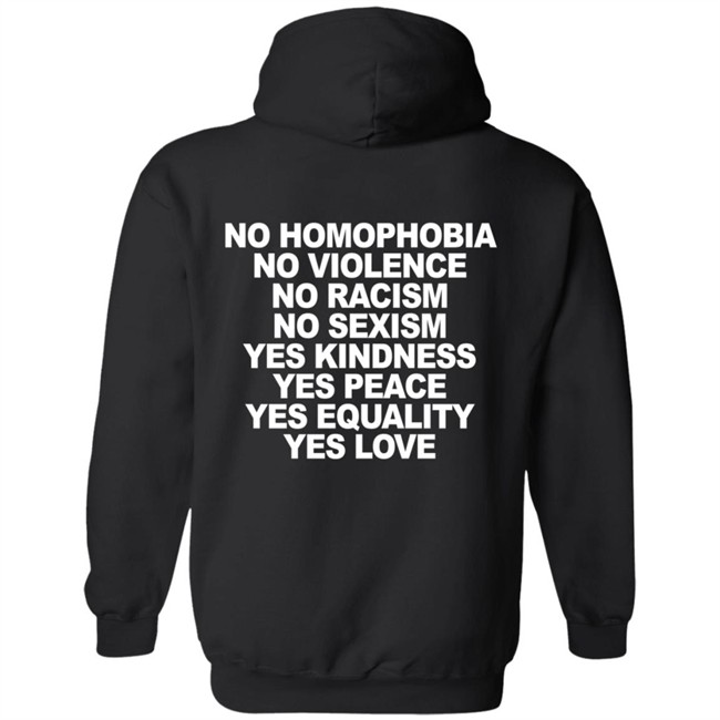 No Homophobia No Violence No Racism No Sexism T Shirt No Homophobia No Violence No Racism No Sexism T Shirt