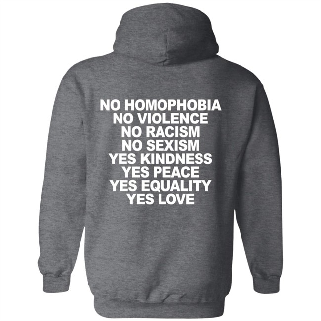 No Homophobia No Violence No Racism No Sexism T Shirt No Homophobia No Violence No Racism No Sexism T Shirt