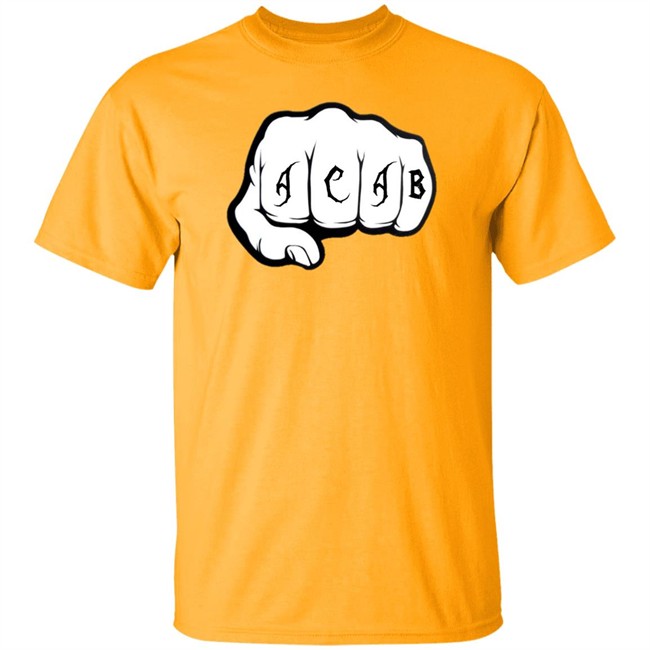 Acab Shirt Ultras ACAB Knock-Out WhiteT Shirts Acab Shirt Ultras ACAB Knock-Out WhiteT Shirts