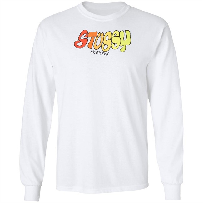 MCMLXXX Stussy White Hoodie Sweatshirt MCMLXXX Stussy White Hoodie Sweatshirt