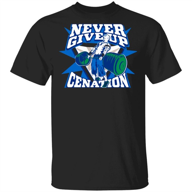 John Cena Never Give Up Authentic T Shirt