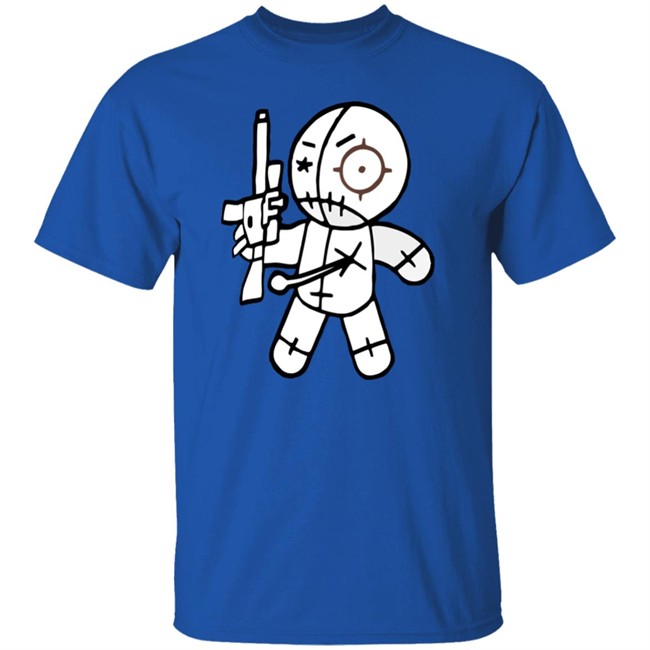 AR-15 toting voodoo doll FUN GUN T-SHIRTS FROM OVER THE YEARS cute funny shirts black shirt AR-15 toting voodoo doll FUN GUN T-SHIRTS FROM OVER THE YEARS cute funny shirts black shirt