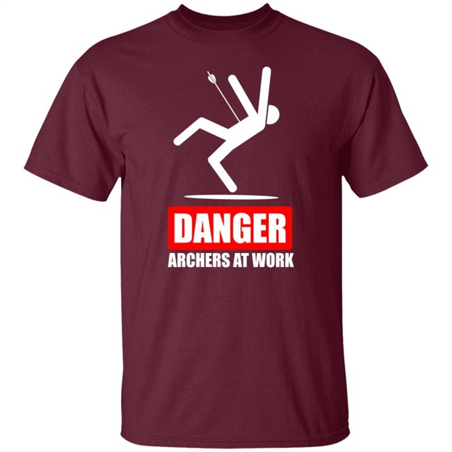 Lancaster Archery Supply Danger Archers At Work Tee Shirt Lancaster Archery Supply Danger Archers At Work Tee Shirt