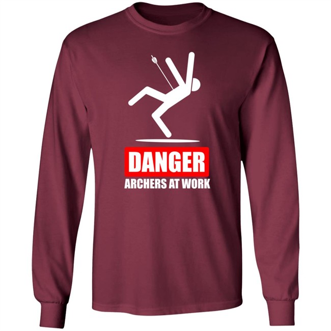 Lancaster Archery Supply Danger Archers At Work Tee Shirt Lancaster Archery Supply Danger Archers At Work Tee Shirt