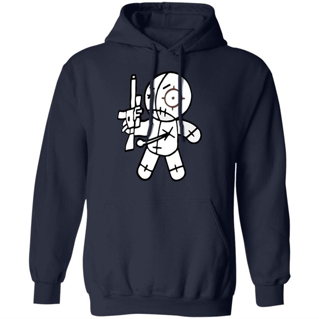 AR-15 toting voodoo doll FUN GUN T-SHIRTS FROM OVER THE YEARS cute funny shirts black shirt AR-15 toting voodoo doll FUN GUN T-SHIRTS FROM OVER THE YEARS cute funny shirts black shirt