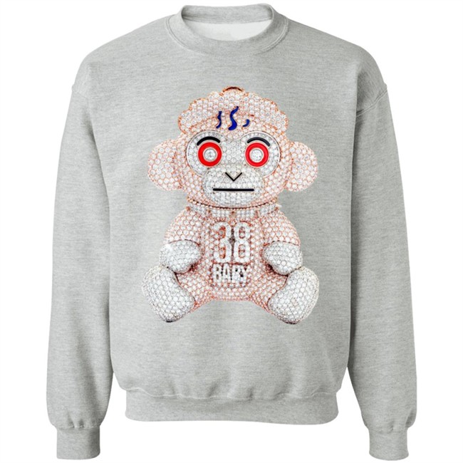 38 Baby Pendant Monkey White Shirt 38 Baby Pendant Monkey White Shirt