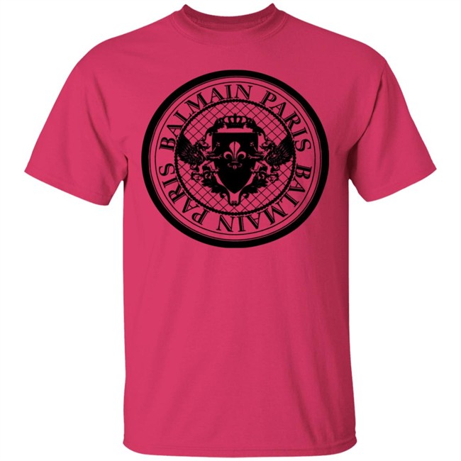 Balmain Paris Medallion Shirt with Balmain Medallion Print White T Shirts Balmain Paris Medallion Shirt with Balmain Medallion Print White T Shirts