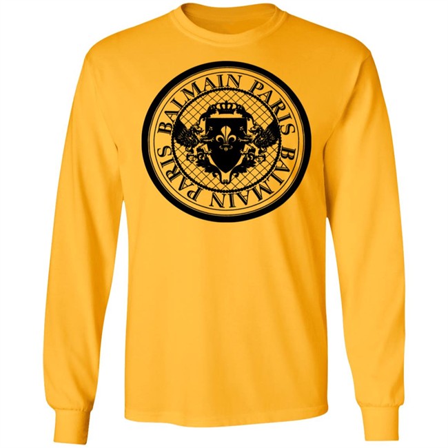Balmain Paris Medallion Shirt with Balmain Medallion Print White T Shirts Balmain Paris Medallion Shirt with Balmain Medallion Print White T Shirts