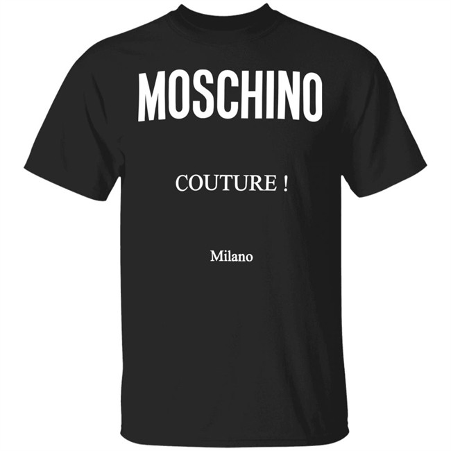 JERSEY MOSCHINO COUTURE T SHIRT MOSCHINO JERSEY T-SHIRT MOSCHINO COUTURE Black Shirts