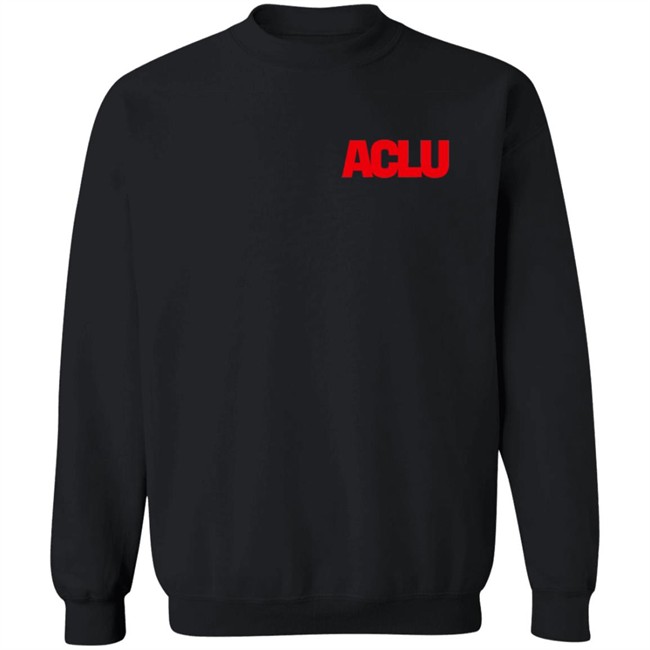 ACLU Sweatshirt CLCU Merch ACLU Stitched Logo Sweatshirt T Shirt ACLU Sweatshirt CLCU Merch ACLU Stitched Logo Sweatshirt T Shirt