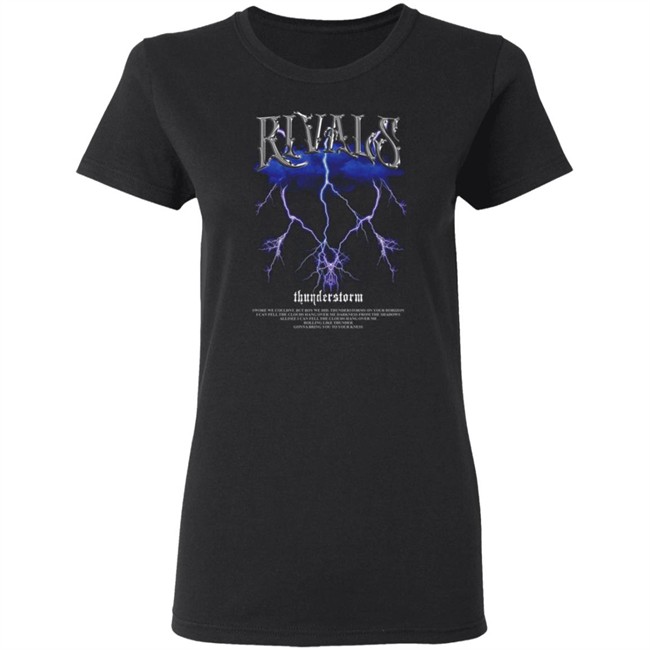 Rivals Thunderstorm Black Tee Shirt Rivals Thunderstorm Black Tee Shirt