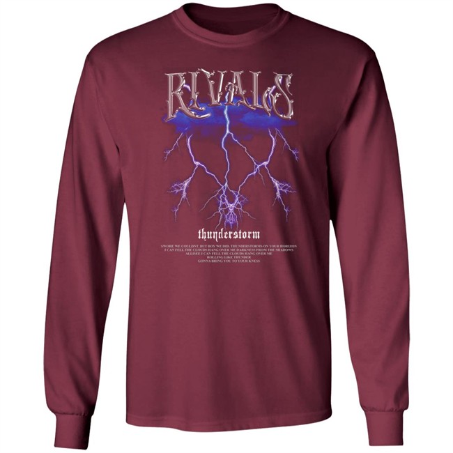 Rivals Thunderstorm Black Tee Shirt Rivals Thunderstorm Black Tee Shirt