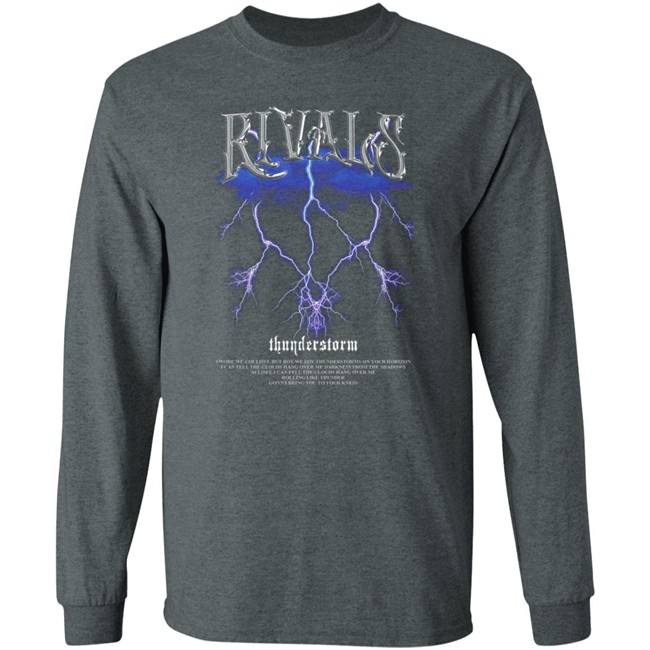 Rivals Thunderstorm Black Tee Shirt Rivals Thunderstorm Black Tee Shirt