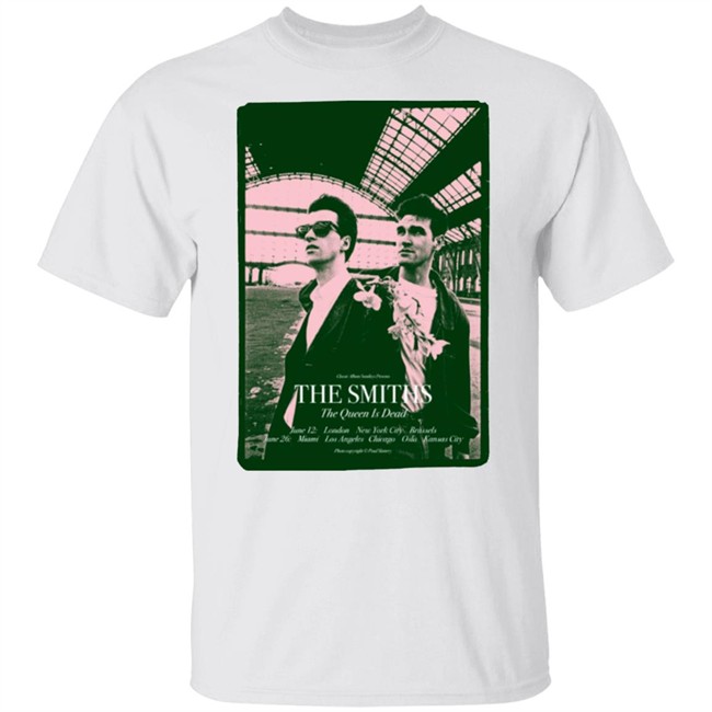 The Smiths T Shirt The Queen is Dead us tour ’86 Complete Chord Songbook T-Shirt white shirt
