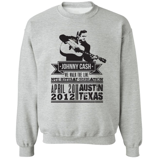 Johnny Cash T Shirt We Walk The Line Both Birthday Celebration April 20 2012 Austin Texas Shirt Johnny Cash T Shirt We Walk The Line Both Birthday Celebration April 20 2012 Austin Texas Shirt