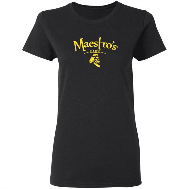 Maestro's Classic Black Gold Logo Tee Maestro's Classic Black Gold Logo Tee