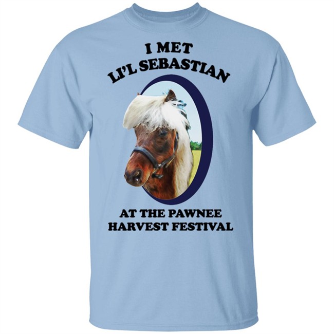 Lil Sebastian Shirt I met Li'l Sebastian At the pawnee harvest festival NBC Parks and Recreation Official I Met Li'l Sebastian - Adult Classic T-Shirt Lil Sebastian Shirt I met Li'l Sebastian At the pawnee harvest festival NBC Parks and Recreation Official I Met Li'l Sebastian - Adult Classic T-Shirt