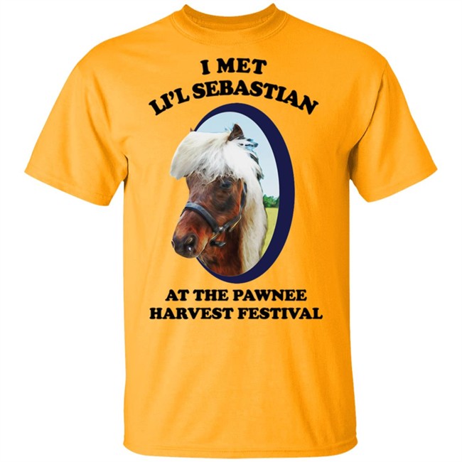 Lil Sebastian Shirt I met Li'l Sebastian At the pawnee harvest festival NBC Parks and Recreation Official I Met Li'l Sebastian - Adult Classic T-Shirt Lil Sebastian Shirt I met Li'l Sebastian At the pawnee harvest festival NBC Parks and Recreation Official I Met Li'l Sebastian - Adult Classic T-Shirt
