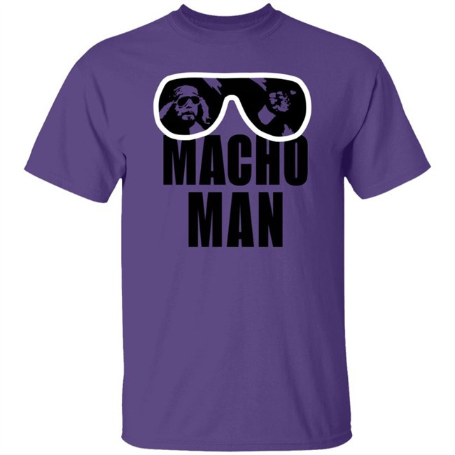 Wwe Old School Macho Man Purple T Shirt Wwe Old School Macho Man Purple T Shirt