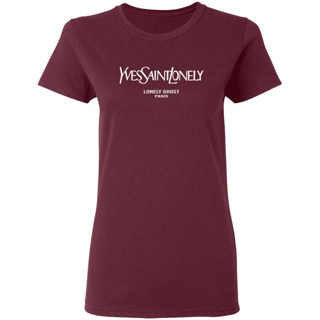Lonely Ghost Merch Yves Saint Lonely Tee Shirt Lonely Ghost Merch Yves Saint Lonely Tee Shirt