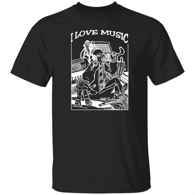 Limited Edition Merch4peace Merch I Love Music Shirt