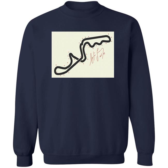 Matt Bishop Ayrton Senna's Hand-Drawn Map Of The Suzuka Gp 1993 Long Sleeve T Shirt Matt Bishop Ayrton Senna's Hand-Drawn Map Of The Suzuka Gp 1993 Long Sleeve T Shirt