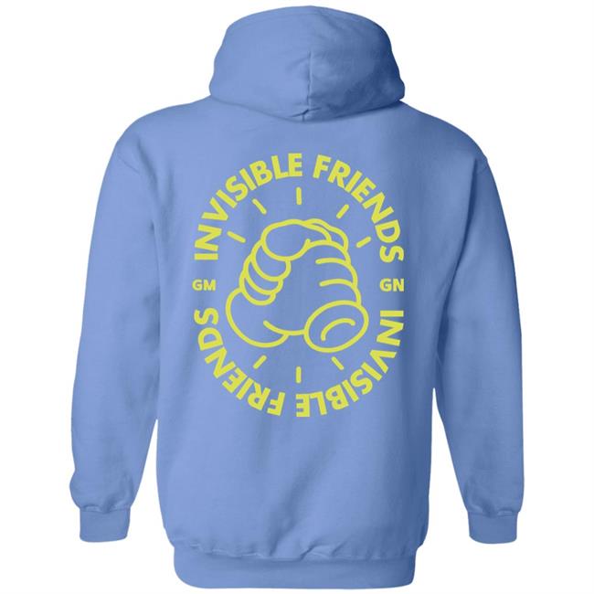 Invisible Friends Merch Invisible Friends Blue Adult Pullover Hoodie Sweatshirt