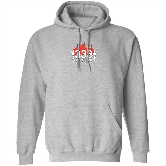 Limited Edition Half Evil Merch 333 Half Evil Kodone Flame Logo Hoodie Limited Edition Half Evil Merch 333 Half Evil Kodone Flame Logo Hoodie