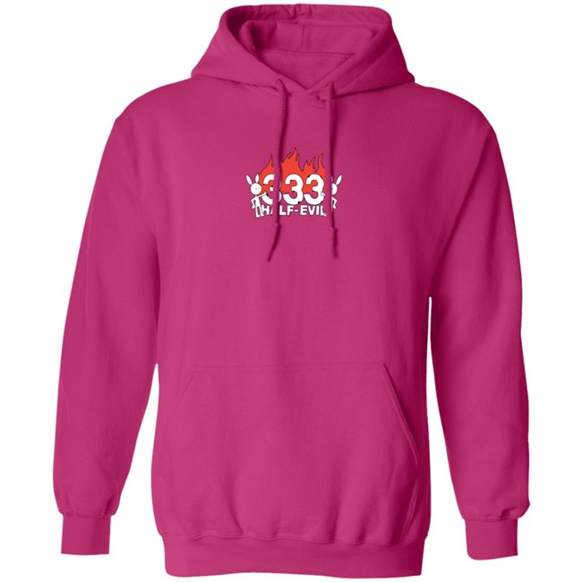 Limited Edition Half Evil Merch 333 Half Evil Kodone Flame Logo Hoodie Limited Edition Half Evil Merch 333 Half Evil Kodone Flame Logo Hoodie