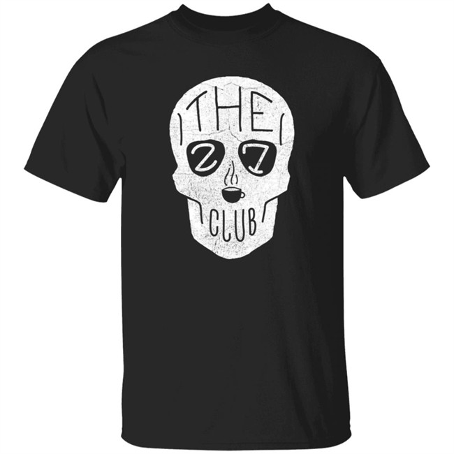 The 27 Club Coffee Skull Logo T Shirt The 27 Club Coffee Skull Logo T Shirt