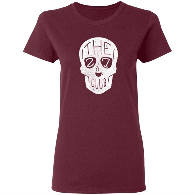 The 27 Club Coffee Skull Logo T Shirt The 27 Club Coffee Skull Logo T Shirt