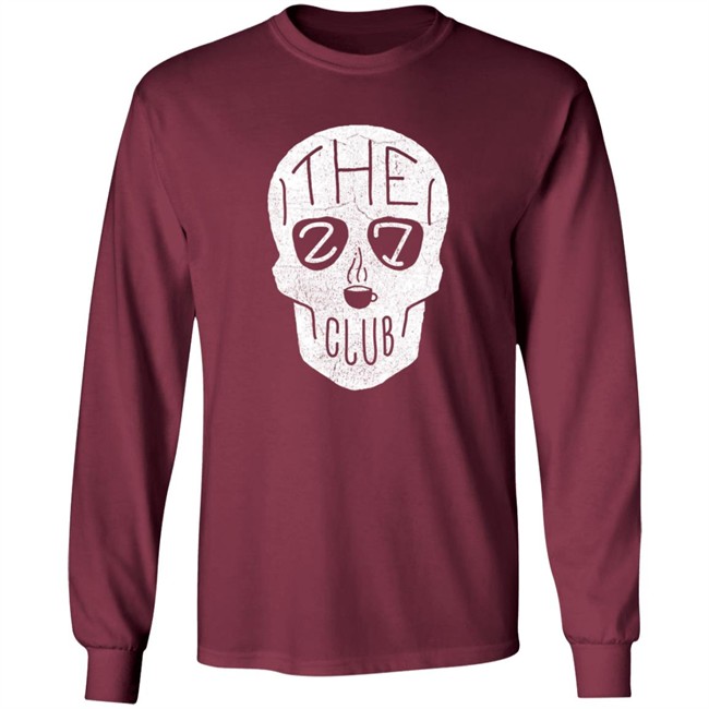 The 27 Club Coffee Skull Logo T Shirt The 27 Club Coffee Skull Logo T Shirt