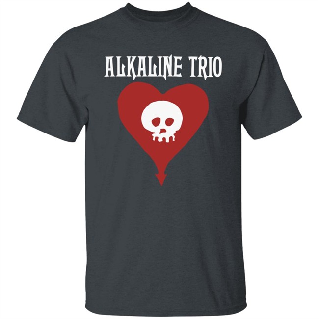 Alkaline Trio Merch Heartskull Shirt Alkaline Trio Merch Heartskull Shirt