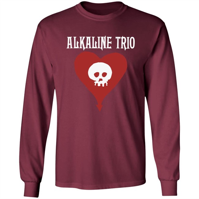 Alkaline Trio Merch Heartskull Shirt Alkaline Trio Merch Heartskull Shirt