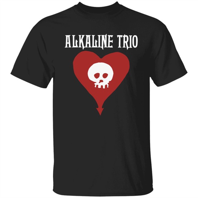 Alkaline Trio Merch Heartskull Shirt