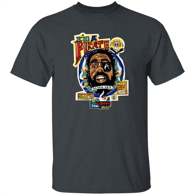Limited Edition Dan Le Batard Show Amin Pirate T Shirt Limited Edition Dan Le Batard Show Amin Pirate T Shirt