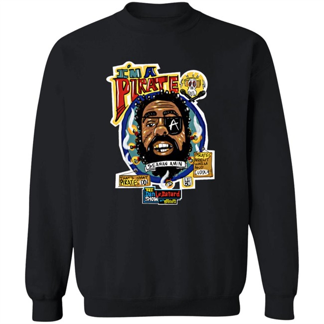 Limited Edition Dan Le Batard Show Amin Pirate T Shirt Limited Edition Dan Le Batard Show Amin Pirate T Shirt