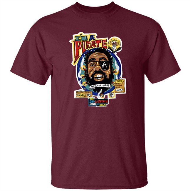 Limited Edition Dan Le Batard Show Amin Pirate T Shirt Limited Edition Dan Le Batard Show Amin Pirate T Shirt