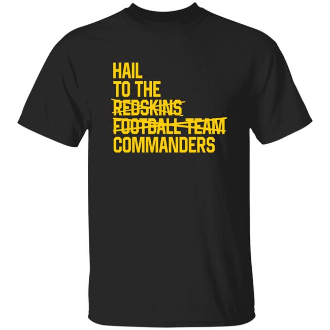 JP Finlay NBCS Hail To The Redskins Football Team Commanders Shirt